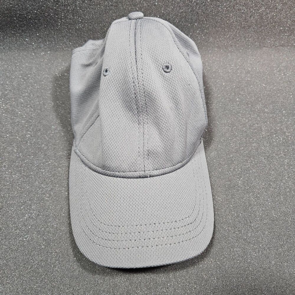 Athletic Works Gray Performance Baseball Cap Hat L/XL Stretch Fit Polyester